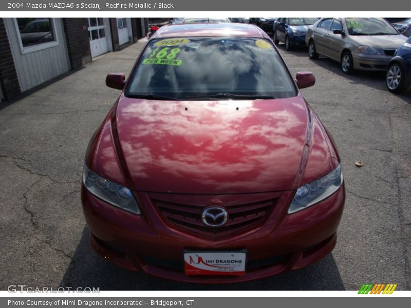 Redfire Metallic / Black 2004 Mazda MAZDA6 s Sedan
