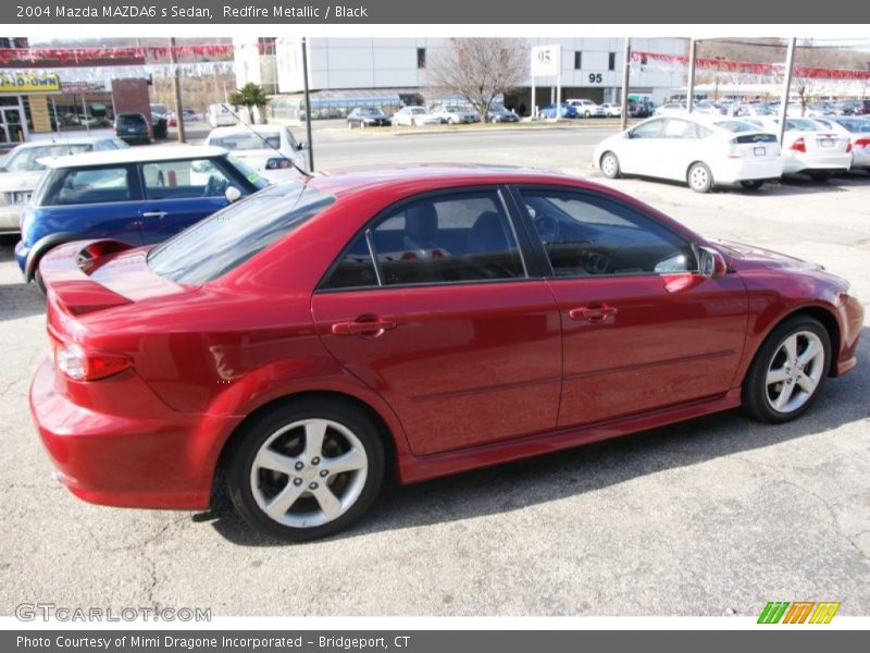 Redfire Metallic / Black 2004 Mazda MAZDA6 s Sedan