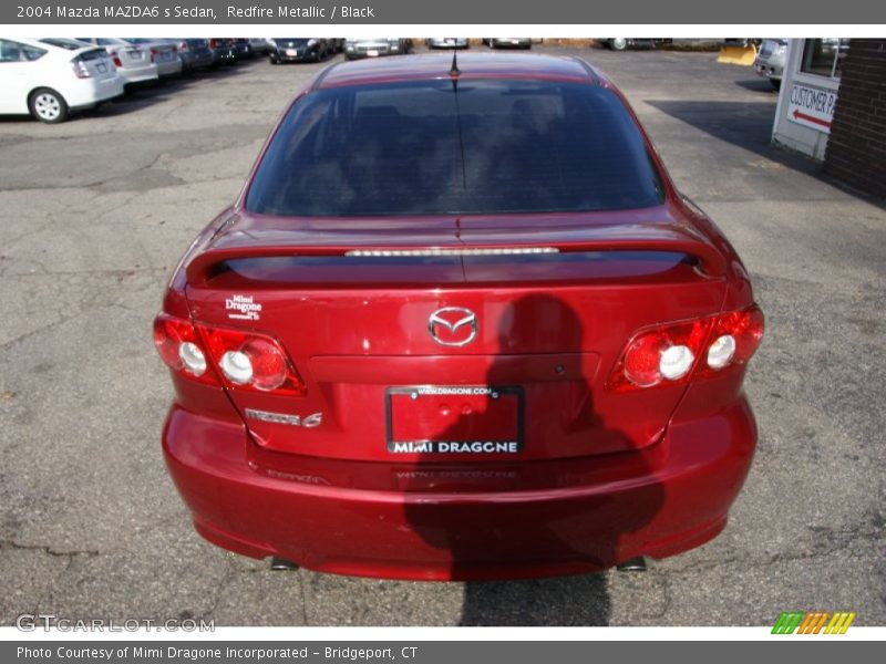 Redfire Metallic / Black 2004 Mazda MAZDA6 s Sedan