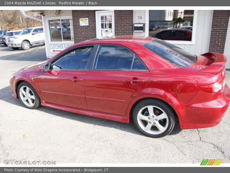 Redfire Metallic / Black 2004 Mazda MAZDA6 s Sedan