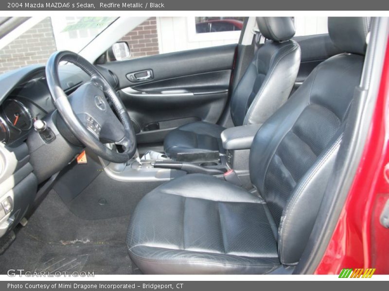 Redfire Metallic / Black 2004 Mazda MAZDA6 s Sedan