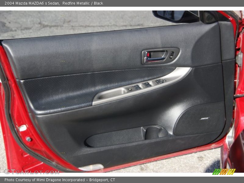 Redfire Metallic / Black 2004 Mazda MAZDA6 s Sedan