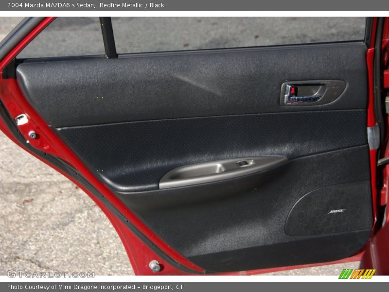 Redfire Metallic / Black 2004 Mazda MAZDA6 s Sedan
