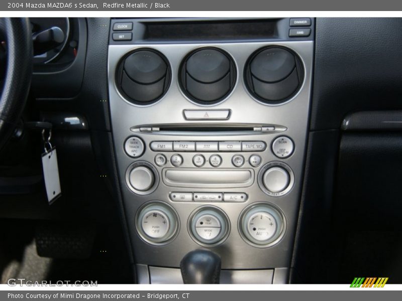 Redfire Metallic / Black 2004 Mazda MAZDA6 s Sedan