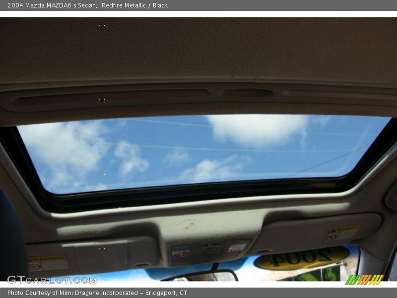 Redfire Metallic / Black 2004 Mazda MAZDA6 s Sedan