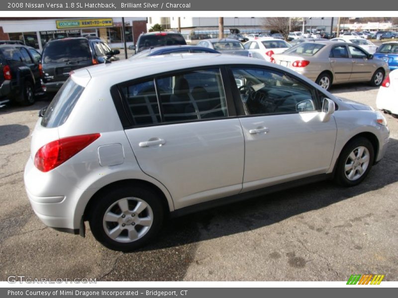 Brilliant Silver / Charcoal 2008 Nissan Versa 1.8 SL Hatchback