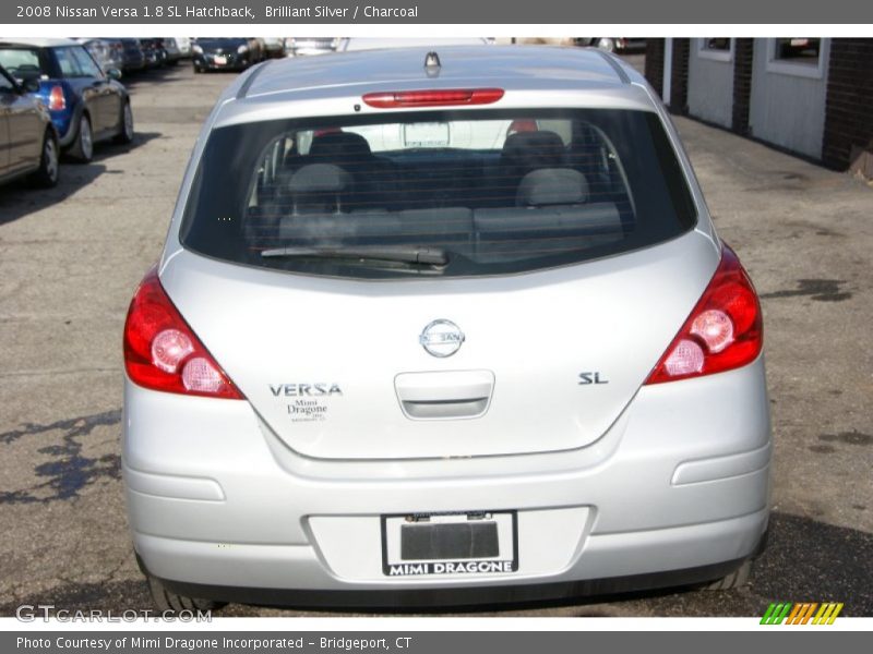 Brilliant Silver / Charcoal 2008 Nissan Versa 1.8 SL Hatchback