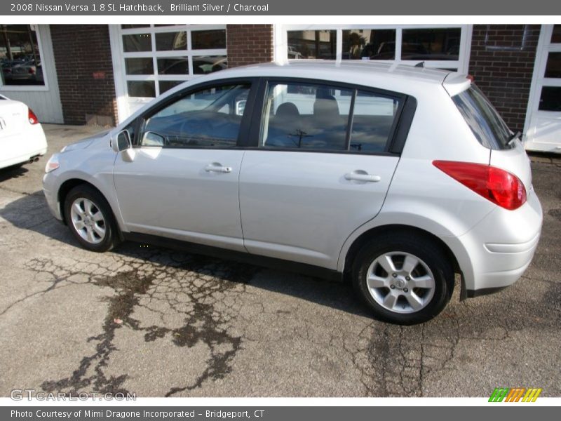 Brilliant Silver / Charcoal 2008 Nissan Versa 1.8 SL Hatchback