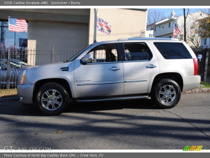 Quicksilver / Ebony 2008 Cadillac Escalade AWD