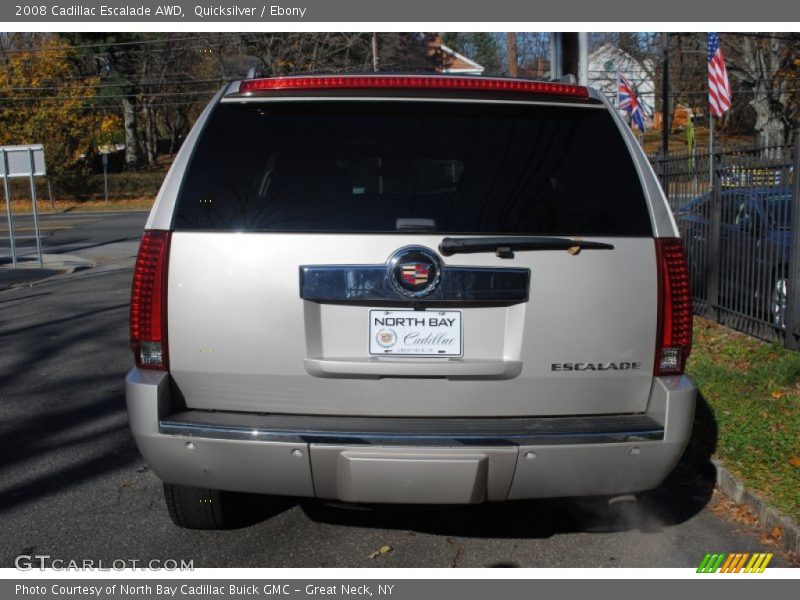 Quicksilver / Ebony 2008 Cadillac Escalade AWD