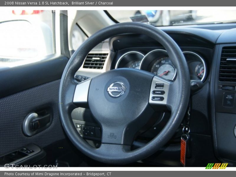 Brilliant Silver / Charcoal 2008 Nissan Versa 1.8 SL Hatchback