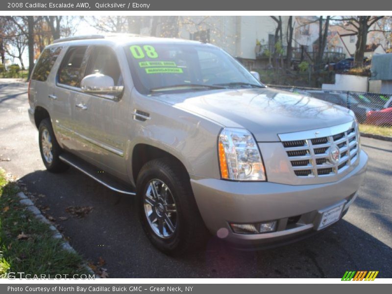 Quicksilver / Ebony 2008 Cadillac Escalade AWD