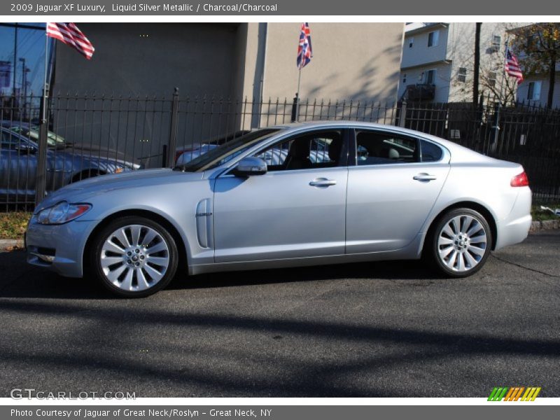 Liquid Silver Metallic / Charcoal/Charcoal 2009 Jaguar XF Luxury