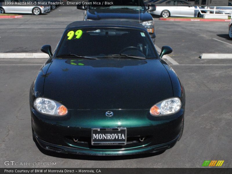 Emerald Green Mica / Black 1999 Mazda MX-5 Miata Roadster