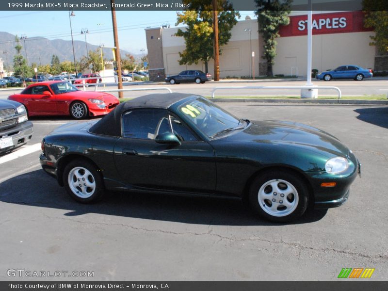 Emerald Green Mica / Black 1999 Mazda MX-5 Miata Roadster