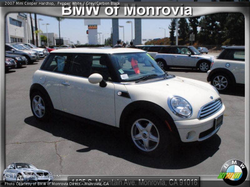 Pepper White / Grey/Carbon Black 2007 Mini Cooper Hardtop