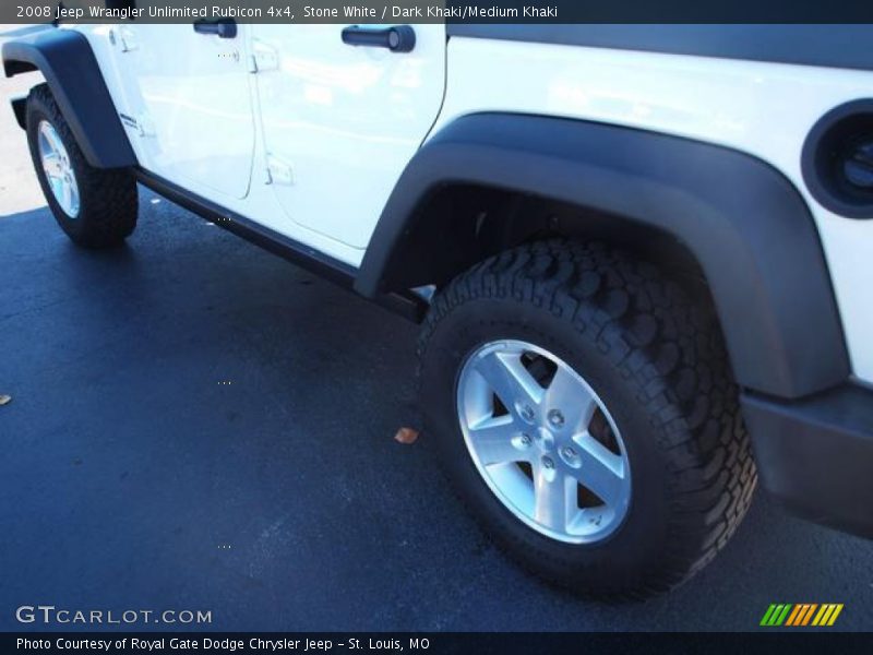Stone White / Dark Khaki/Medium Khaki 2008 Jeep Wrangler Unlimited Rubicon 4x4