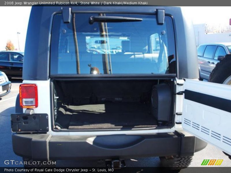 Stone White / Dark Khaki/Medium Khaki 2008 Jeep Wrangler Unlimited Rubicon 4x4