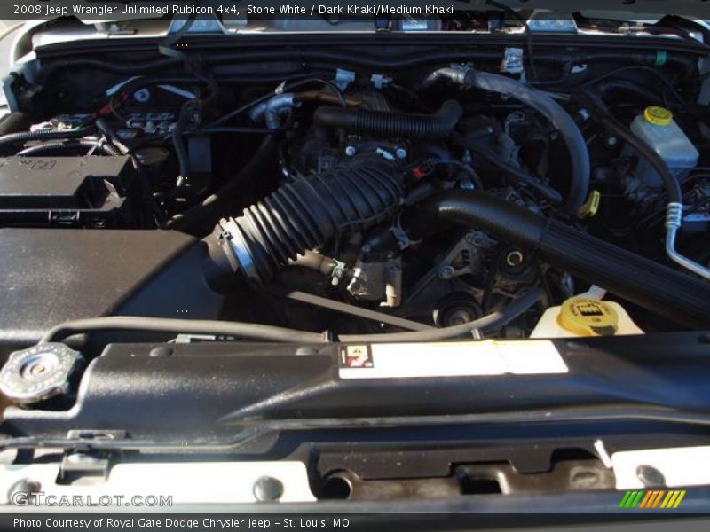 Stone White / Dark Khaki/Medium Khaki 2008 Jeep Wrangler Unlimited Rubicon 4x4