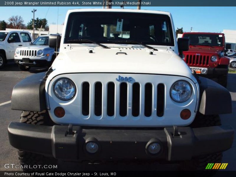 Stone White / Dark Khaki/Medium Khaki 2008 Jeep Wrangler Unlimited Rubicon 4x4