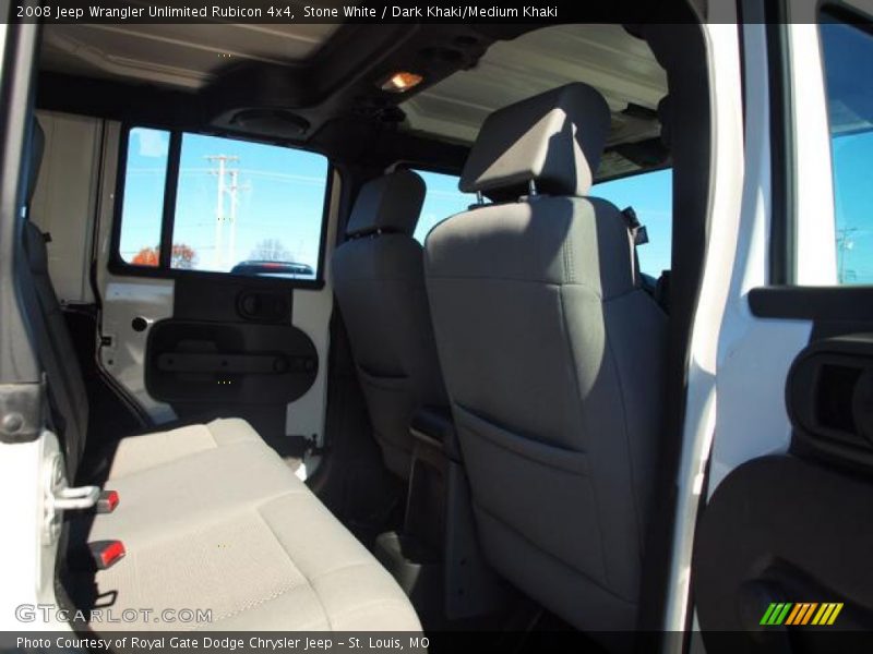 Stone White / Dark Khaki/Medium Khaki 2008 Jeep Wrangler Unlimited Rubicon 4x4