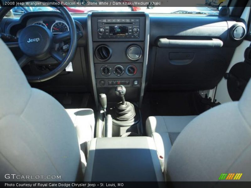 Stone White / Dark Khaki/Medium Khaki 2008 Jeep Wrangler Unlimited Rubicon 4x4