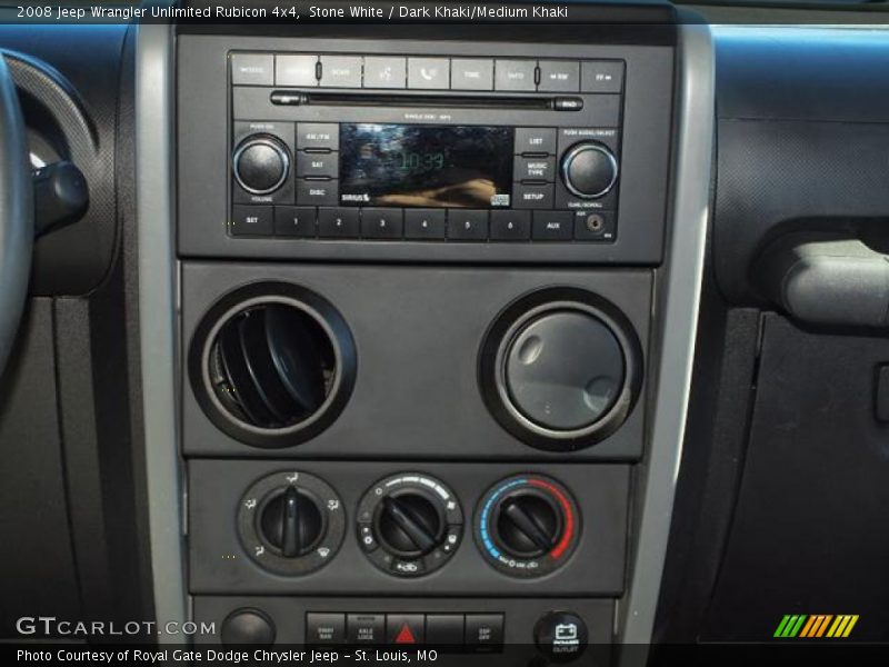 Controls of 2008 Wrangler Unlimited Rubicon 4x4