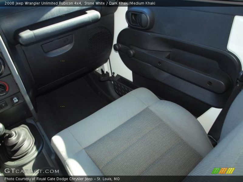 Stone White / Dark Khaki/Medium Khaki 2008 Jeep Wrangler Unlimited Rubicon 4x4