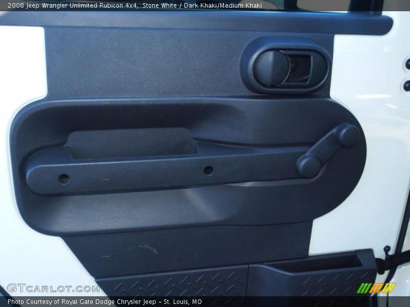 Stone White / Dark Khaki/Medium Khaki 2008 Jeep Wrangler Unlimited Rubicon 4x4