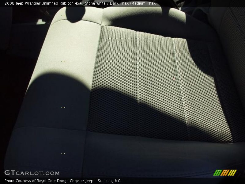 Stone White / Dark Khaki/Medium Khaki 2008 Jeep Wrangler Unlimited Rubicon 4x4