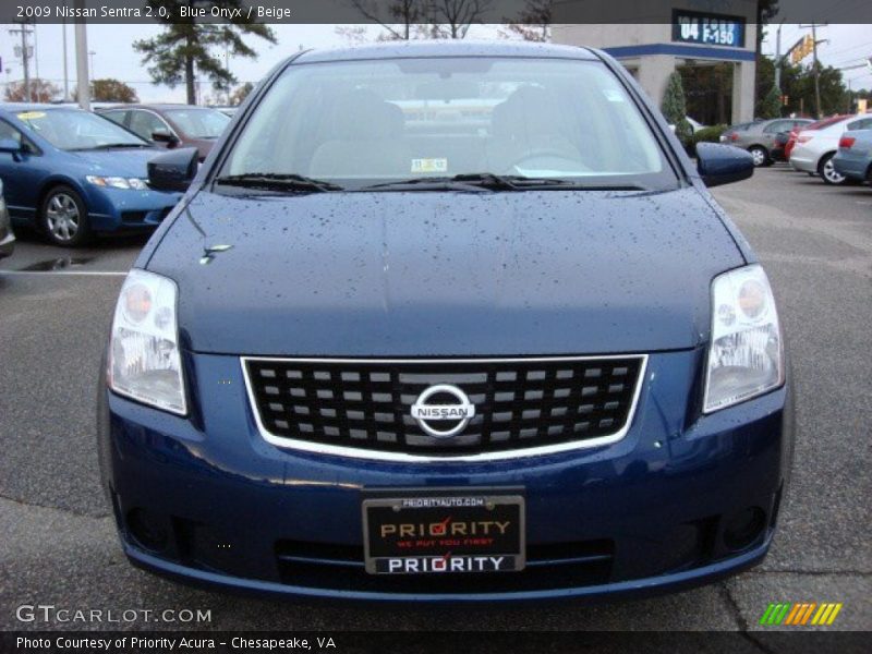 Blue Onyx / Beige 2009 Nissan Sentra 2.0