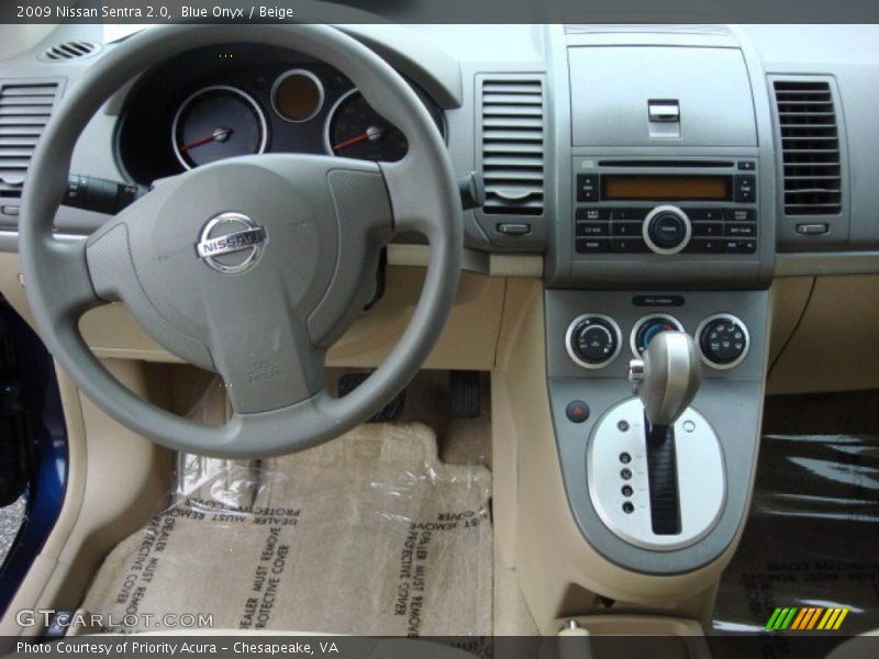 Blue Onyx / Beige 2009 Nissan Sentra 2.0