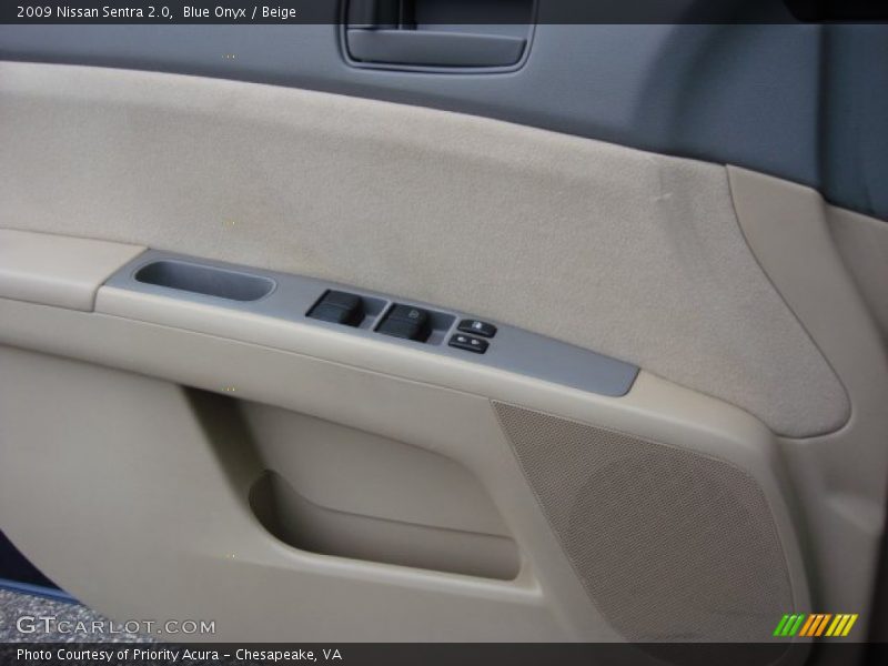 Blue Onyx / Beige 2009 Nissan Sentra 2.0