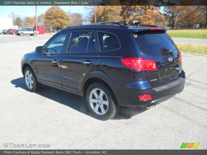 Deepwater Blue / Gray 2007 Hyundai Santa Fe Limited