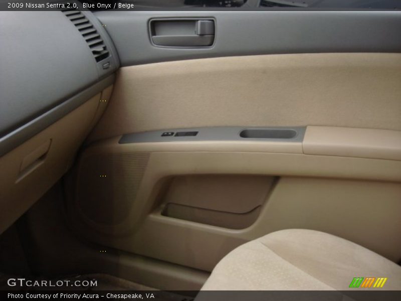 Blue Onyx / Beige 2009 Nissan Sentra 2.0
