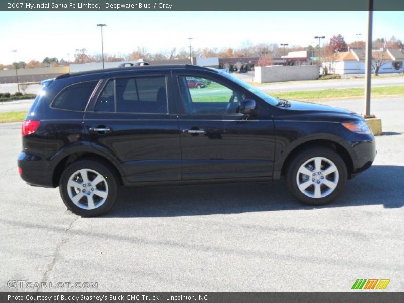 Deepwater Blue / Gray 2007 Hyundai Santa Fe Limited