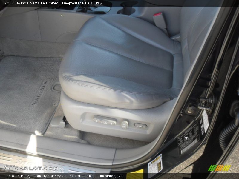 Deepwater Blue / Gray 2007 Hyundai Santa Fe Limited