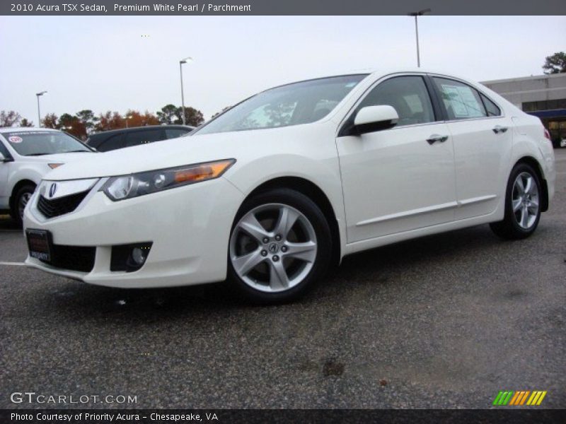 Premium White Pearl / Parchment 2010 Acura TSX Sedan