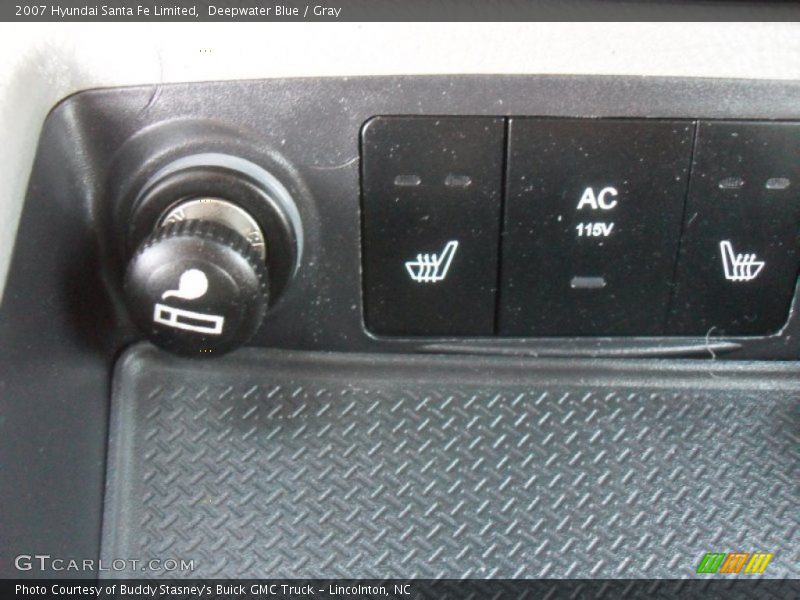 Deepwater Blue / Gray 2007 Hyundai Santa Fe Limited