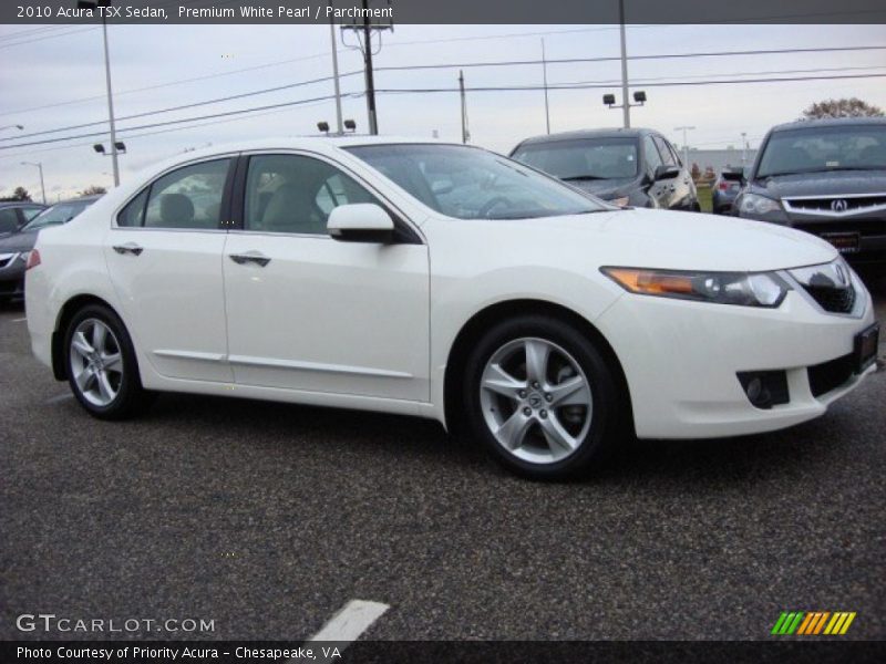 Premium White Pearl / Parchment 2010 Acura TSX Sedan