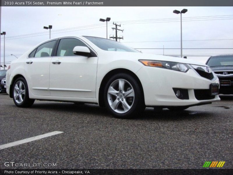 Premium White Pearl / Parchment 2010 Acura TSX Sedan
