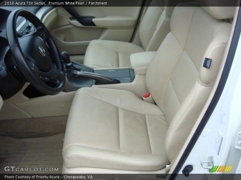 Premium White Pearl / Parchment 2010 Acura TSX Sedan