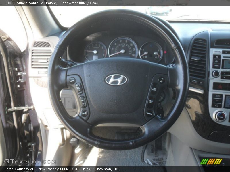 Deepwater Blue / Gray 2007 Hyundai Santa Fe Limited