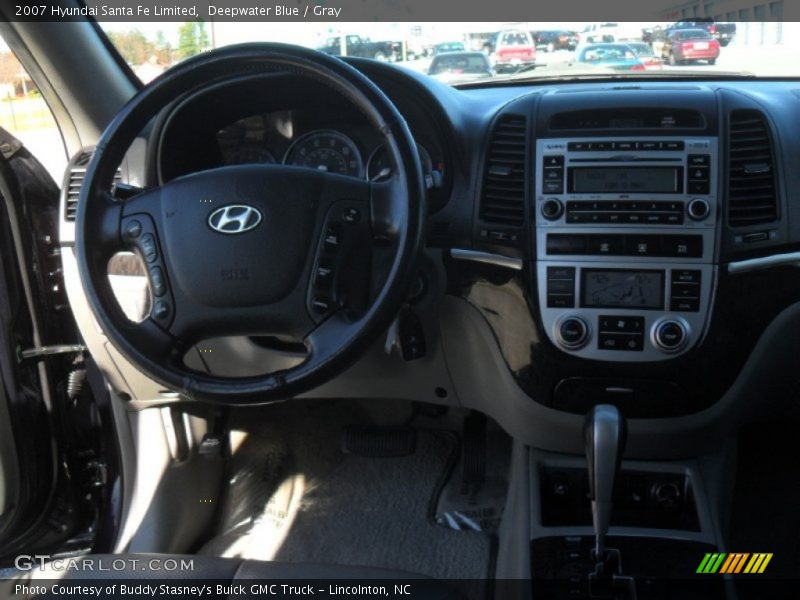 Deepwater Blue / Gray 2007 Hyundai Santa Fe Limited