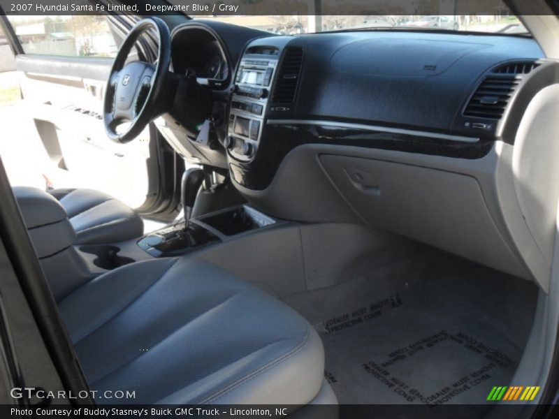 Deepwater Blue / Gray 2007 Hyundai Santa Fe Limited