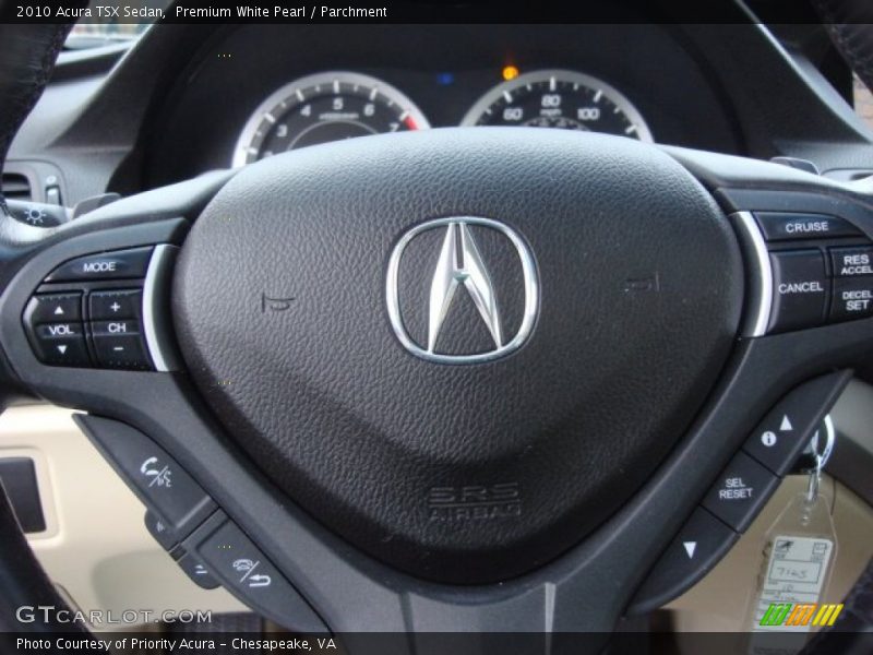 Premium White Pearl / Parchment 2010 Acura TSX Sedan