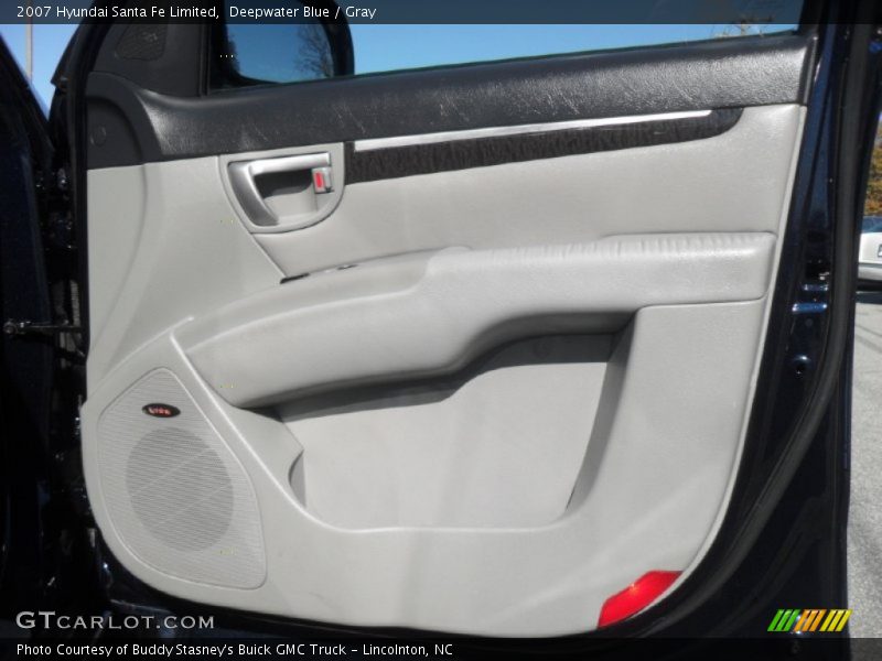 Deepwater Blue / Gray 2007 Hyundai Santa Fe Limited