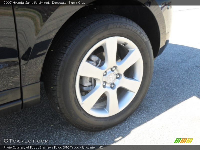 Deepwater Blue / Gray 2007 Hyundai Santa Fe Limited