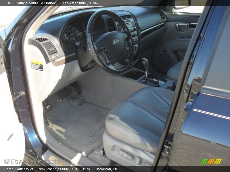 Deepwater Blue / Gray 2007 Hyundai Santa Fe Limited