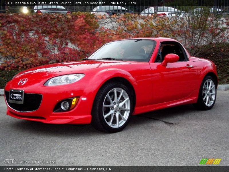 True Red / Black 2010 Mazda MX-5 Miata Grand Touring Hard Top Roadster